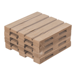 4 x Untersetzer Palette aus Holz