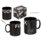 XL Tasse Fuck mit Kreide zum ankreuzen 12,5x11cm schwarz