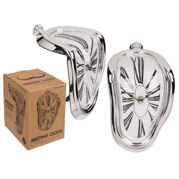 Schmelzende Uhr Melting Time Designuhr 18x13cm