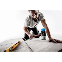 HALDER SIMPLEX Schonhammer Ø 80 mm TPE soft blau / TPE mid grau | Gravur möglich