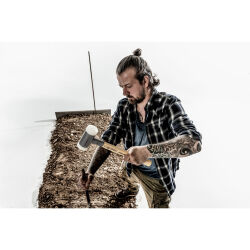 HALDER SUPERCRAFT Schonhammer Ø 20 mm rückschlagfrei mit Stahlschrotfüllung | Gravur möglich
