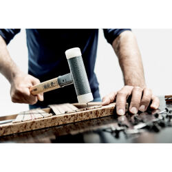 HALDER SUPERCRAFT Schonhammer Ø 20 mm rückschlagfrei mit Stahlschrotfüllung | Gravur möglich