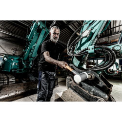 HALDER SUPERCRAFT Schonhammer Ø 30 mm rückschlagfrei mit Stahlschrotfüllung | Gravur möglich