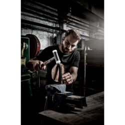 HALDER SUPERCRAFT Schonhammer Ø 35 mm rückschlagfrei mit Stahlschrotfüllung | Gravur möglich