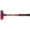 HALDER SIMPLEX Schonhammer Ø 30 mm Gummi schwarz / Plastik rot
