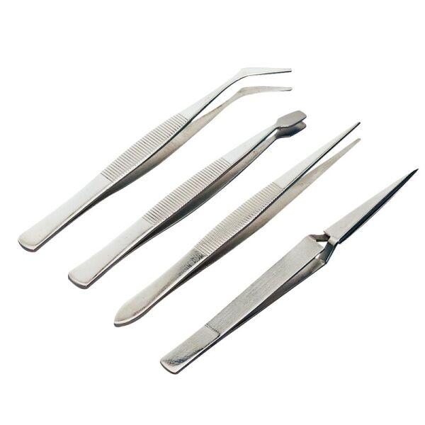 Pinzetten 105-120 mm Set 4-tlg.