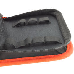 Werkzeugtasche 19,5 x 13,5 cm mit Gummischlaufen leer