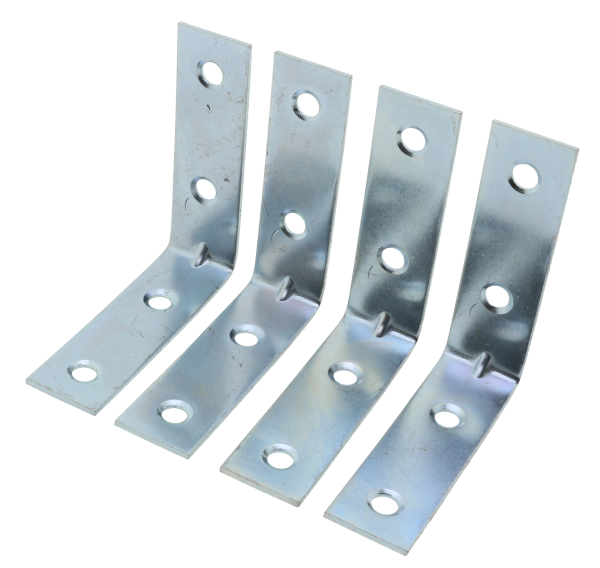 4 x Montagewinkel mit Schrauben 5 x 5 cm verzinkt