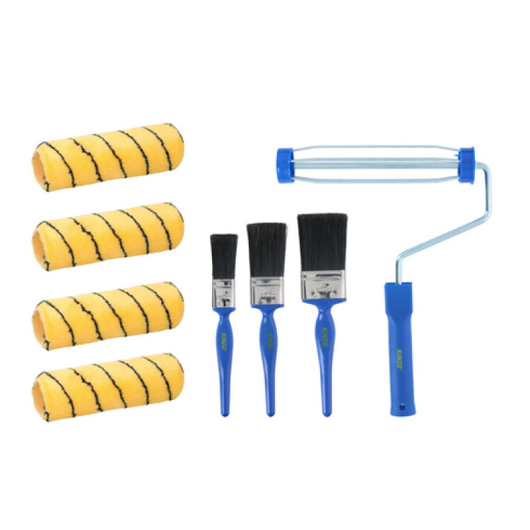 Maler Set 8-tlg. Farbroller Farbwalzen Pinsel
