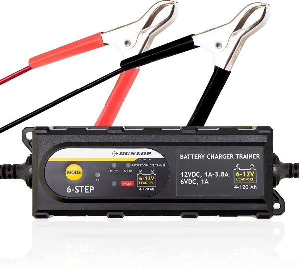 Batterieladegerät für Auto und Mottorad 6V und 12V Trainer 6 Phasen
