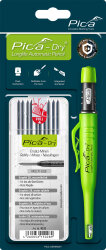 Pica Dry Longlife Automatic Pencil Tieflochmarker + 10 Ersatzminen Graphit 2B