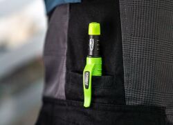 Pica Dry Longlife Automatic Pencil Tieflochmarker + 8 Spezialminen Sommer Set Graphit Rot Weiß wasserfest