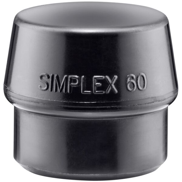 HALDER SIMPLEX Ersatzeinsatz Gummikomposition schwarz 60mm