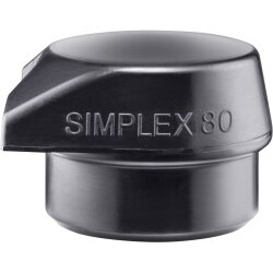 HALDER SIMPLEX Ersatzeinsatz Gummikomposition mit Standfuß schwarz 80mm