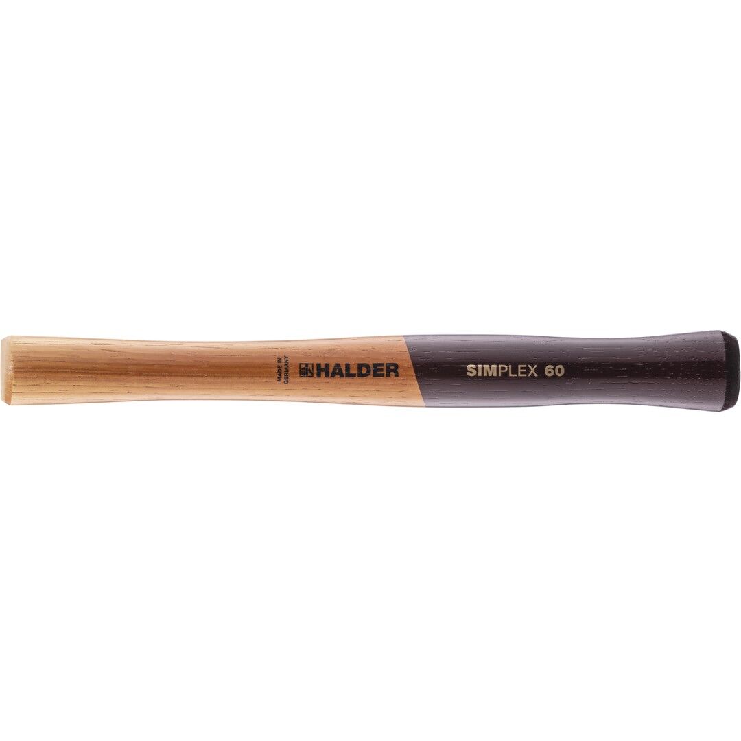 HALDER SIMPLEX Ersatzstiel aus Holz Kopf 80mm Stiel 395mm | Gravur möglich