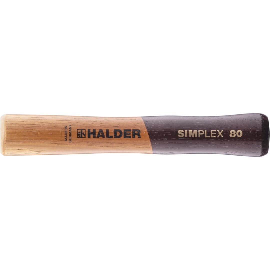 HALDER SIMPLEX Ersatzstiel aus Holz Kopf 80mm Stiel 230mm | Gravur möglich