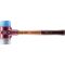 HALDER SIMPLEX Schonhammer Ø 60 mm TPE-soft blau / TPE-mid grau | Gravur möglich