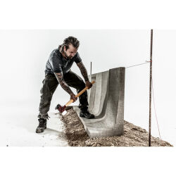 HALDER SIMPLEX Vorschlaghammer Ø 80 mm Gummi / Superplastik mit Standfuß