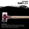 HALDER SIMPLEX Vorschlaghammer Ø 80 mm Gummi / Superplastik mit Standfuß
