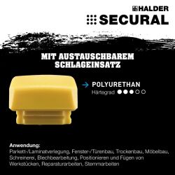 HALDER SECURAL plus Schonhammer 30 x 40 mm