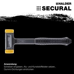 HALDER SECURAL plus Schonhammer 30 x 40 mm
