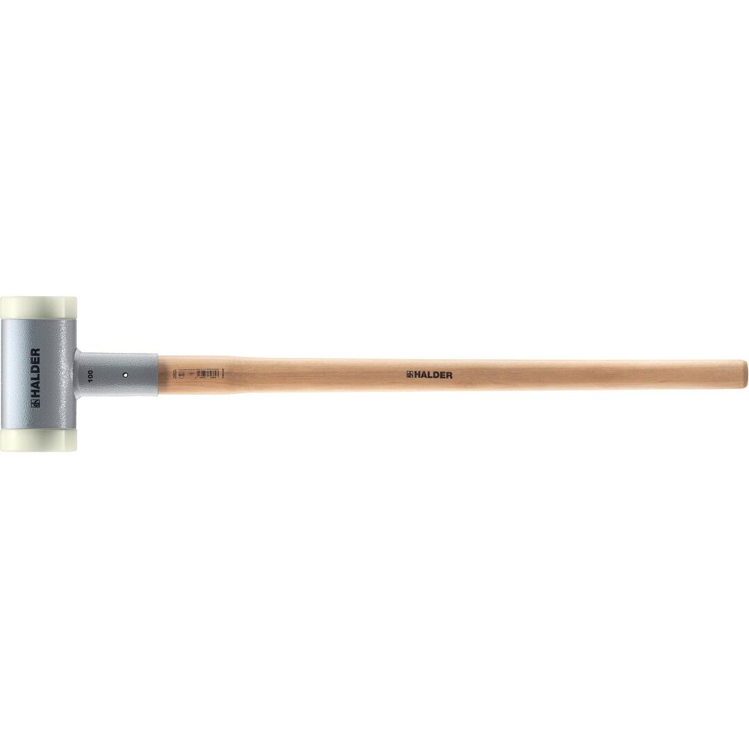 Rückschlagfreier Hammer mit Stiel lackiert aus vibrationsreduzierendem Hickory ergonomisch - D=100 mm   Gewicht=6500 g - 33660S6