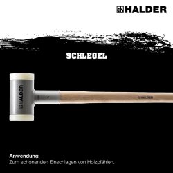 HALDER Schlegel rückschlagfrei Ø 100 mm 6,5 kg