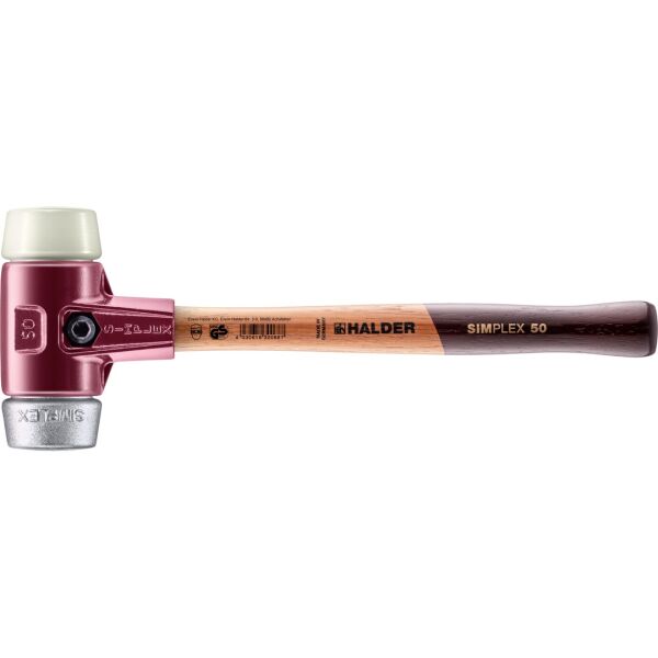 HALDER SIMPLEX Schonhammer Ø 50 mm Nylon / Weichmetall | Gravur möglich