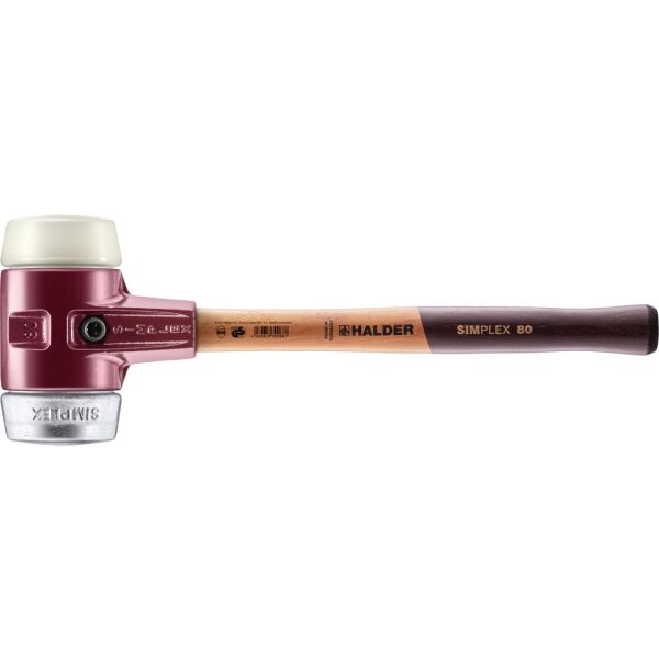 HALDER SIMPLEX Schonhammer Ø 80 mm Nylon / Weichmetall | Gravur möglich