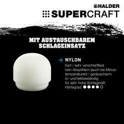 HALDER SUPERCRAFT Schonhammer Ø 40 mm...