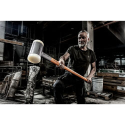 HALDER SUPERCRAFT Vorschlaghammer Ø 100 mm rückschlagfrei mit Hickorystiel 7 kg