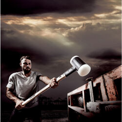 HALDER SUPERCRAFT Vorschlaghammer Ø 100 mm rückschlagfrei mit Hickorystiel 9,3 kg