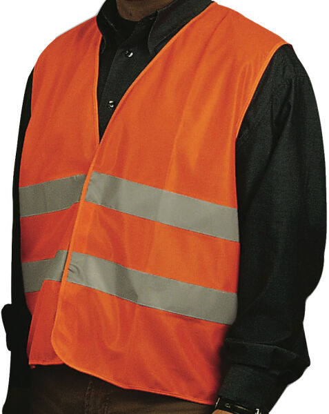 10 x Warnweste Orange Universal Grösse EN ISO 20471