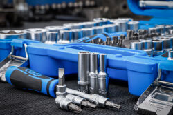 Ratschen Steckschlüssel Satz 192-tlg. Wellenprofil 6,3 mm (1/4") / 10 mm (3/8") / 12,5 mm (1/2")