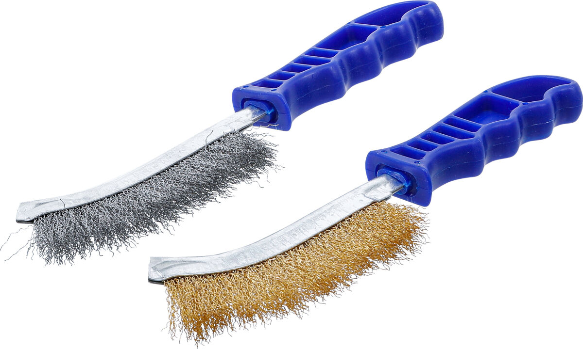 Drahtbürsten Set Stahl und Messingdraht 260 mm 2-tlg.
