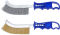 Drahtbürsten Set Stahl und Messingdraht 260 mm 2-tlg.