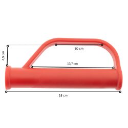 DKH 2 x Sicherheitsgriffe für Sackkarre 25 mm rot