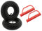 Sackkarren Set Wartung 2 x Sicherheitsgriffe + 2 x Schlauch 3.00-4 260x85 TR87 Ventil abgewinkelt