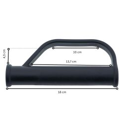 DKH 2 x Sicherheitsgriffe für Sackkarre 25 mm schwarz