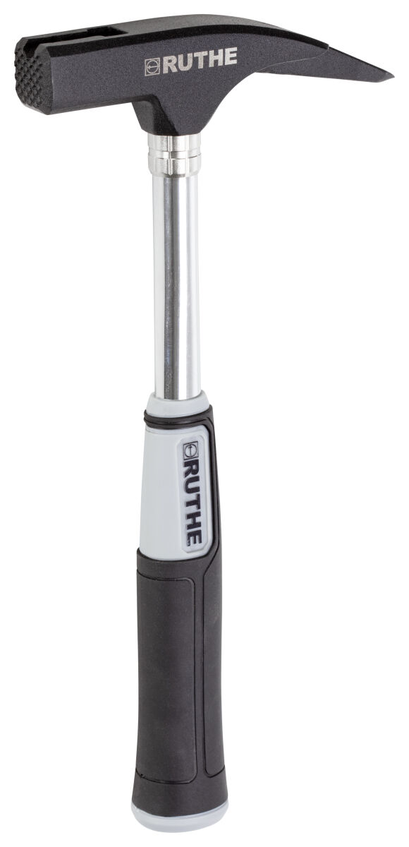 RUTHE Profi Latthammer Stahlrohr mit Magnet schwarz