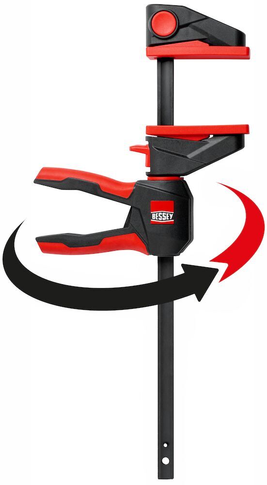 BESSEY Einhandzwinge mit drehbarem Griff EZ360 150 mm