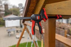 BESSEY Einhandzwinge mit drehbarem Griff EZ360 450 mm