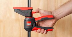 BESSEY Einhandzwinge mit drehbarem Griff EZ360 450 mm
