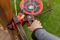 BESSEY Einhandzwinge mit drehbarem Griff EZ360 450 mm