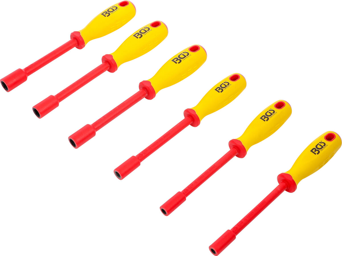 VDE Sechskant Steckschlüssel Schraubendreher SW 5,5 - 12 mm Satz 6-tlg.
