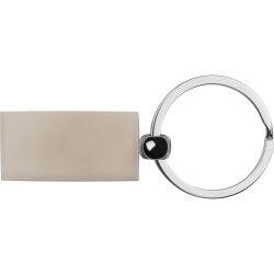 Schlüsselanhänger metall rechteckig 77x23mm