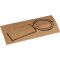 Schlüsselanhänger metall rechteckig 77x23mm