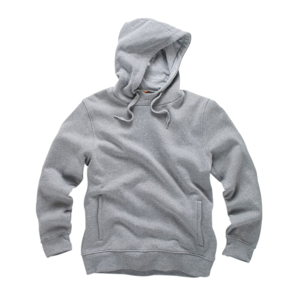 Scruffs Kapuzenpulli Worker grau Größe XXL