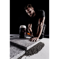 HALDER SIMPLEX Schonhammer Ø 60 mm Gummi schwarz mit Tempergussgehäuse | Gravur möglich