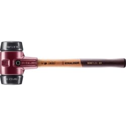 HALDER SIMPLEX Schonhammer Ø 80 mm Gummi schwarz...